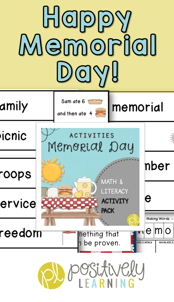 Memorial Day Writing - Positively Learning