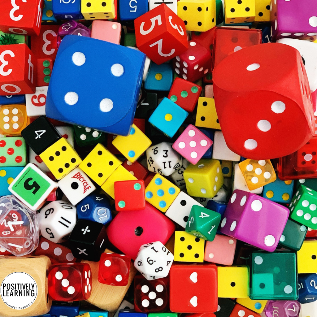 Double the dice, double the math fun! You can also double the learning with the free math dice recording pages. Add to your small groups and centers!