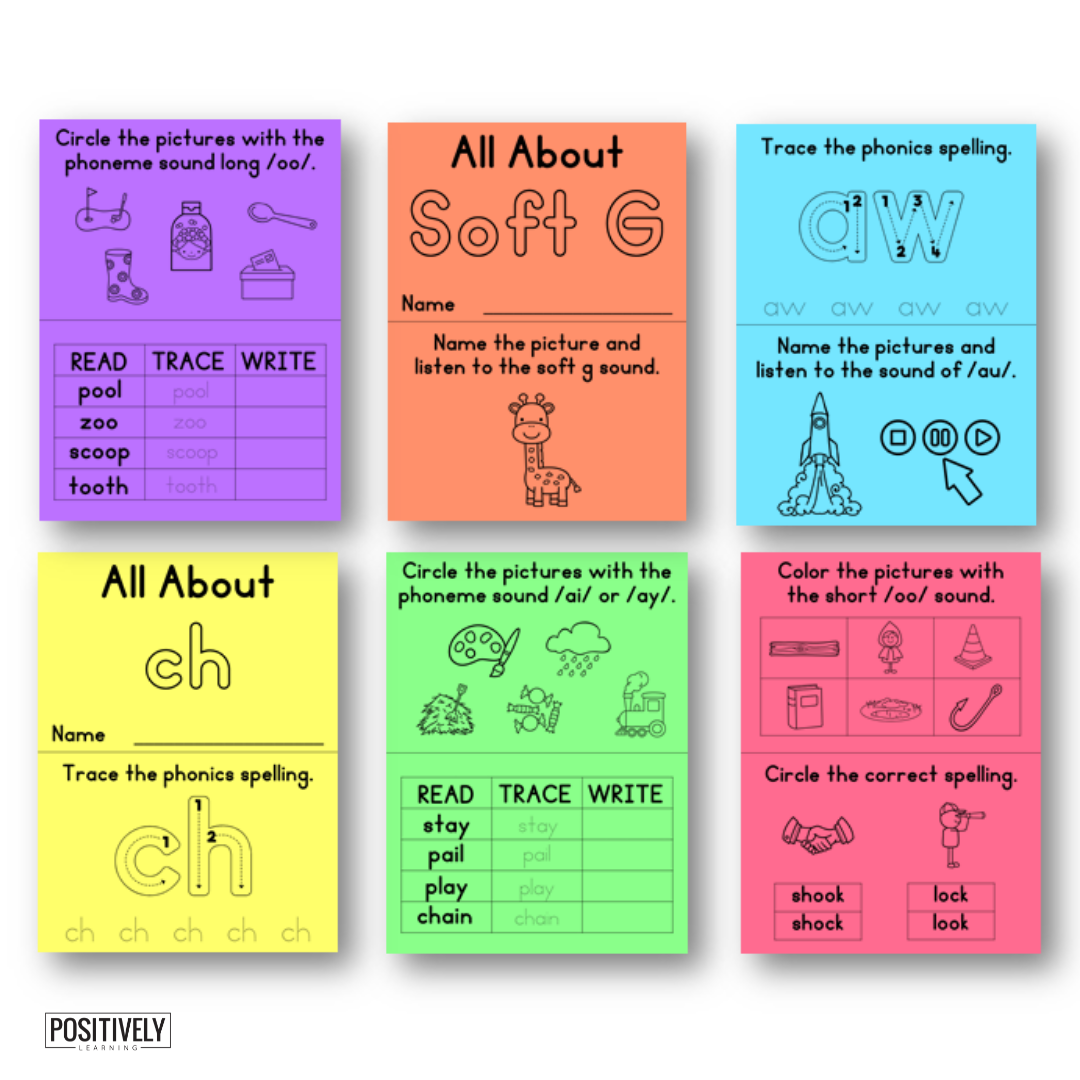 Phonics Lessons for Intervention - Positively Learning