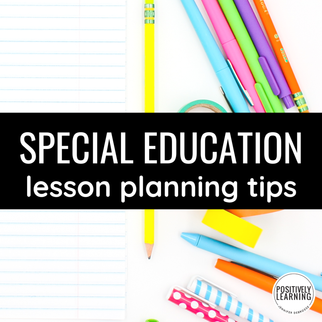 special education lesson plans for kindergarten