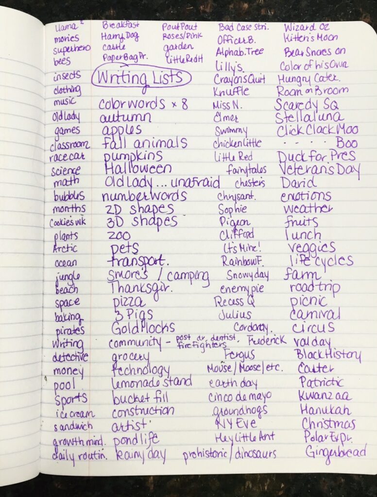 Positively Learning Personal Writing Lists for Daily 5