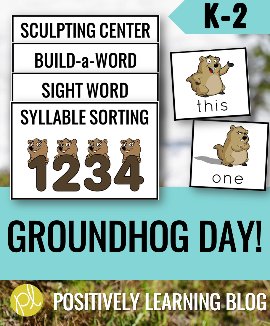 Happy Groundhog Day! Since we can't take off a day from our curriculum, I found some engaging ways to add a little literacy fun with Phil and his friends. I used these resources with my Guided Reading small groups! From Positively Learning