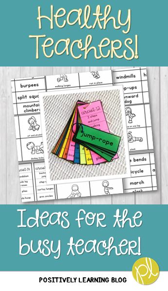 Healthy Teacher Tips by Positively Learning Blog