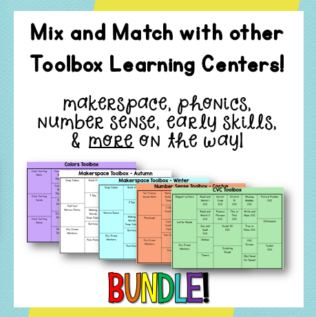 Student Toolbox Learning Centers can be easily switched to differentiate for your students! From Positively Learning