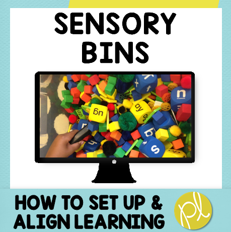 Free video! Have you been thinking about adding sensory bins, but not sure where to begin? I'm sharing a free video with my best tips to setting up sensory play and aligning it to learning! From Positively Learning