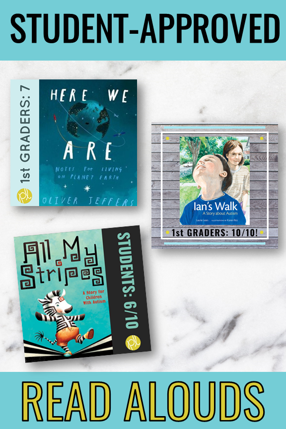 Here are my students' favorite read aloud books autism! Learn why we liked (or disliked) these classroom books. From Positively Learning Blog #specialeducation #readaloud