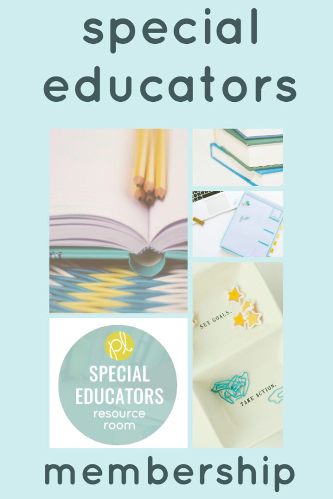 Help for special education paperwork is HERE! Come inside the Special Educators Resource Room and get ready for your best school year ever! #specialeducation #teachermemberships