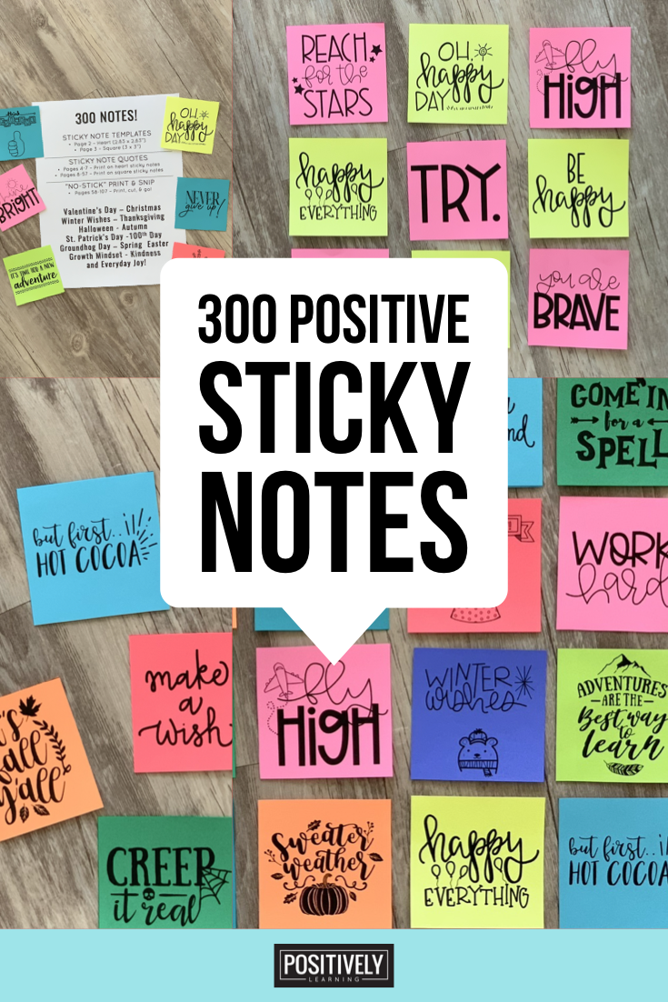 Positive Sticky Notes - Positively Learning