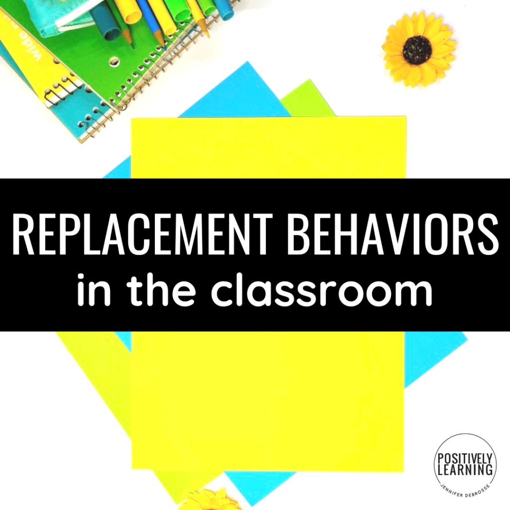 Replacement Behaviors Chart for special education