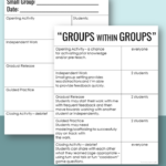 Small Group Lesson Planning