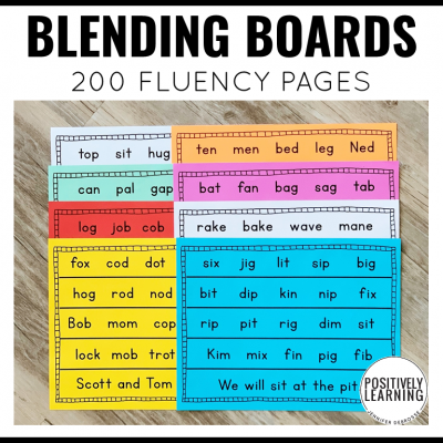 Blending Boards for Phonics Fluency - Positively Learning