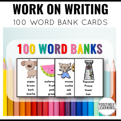 Work on Writing Cards - Positively Learning