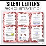 Three Phonics Silent Letters Dice Games: kn, wr, gn, tch, mb, mn