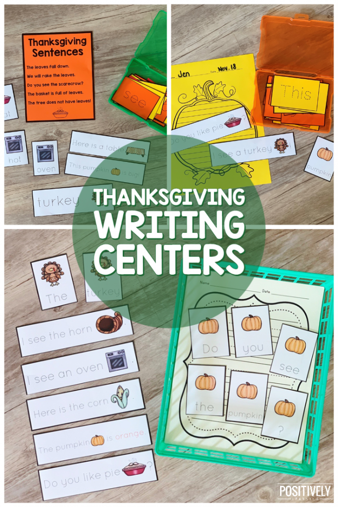Here’s a Thanksgiving themed sentence writing packet perfect for autumn and the holidays. Add these thankful activities to your small groups and centers!