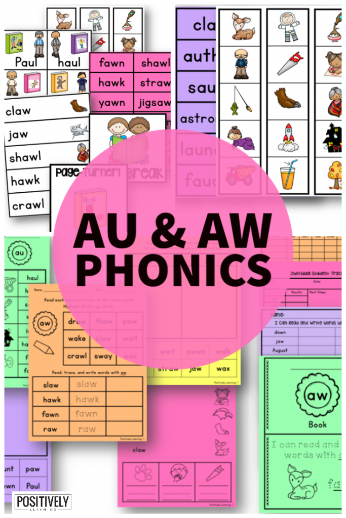 AU AW Phonics Practice - Positively Learning