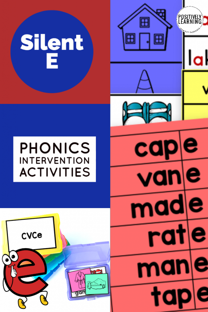 Phonics: Silent E Task Boxes - www.