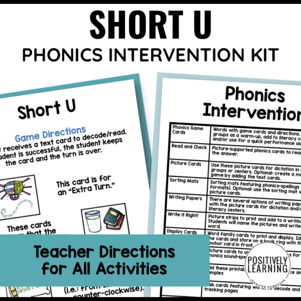 Short U Phonics Activities - Image 2