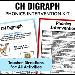 CH Digraph Phonics Activities