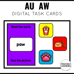 AU and AW Diphthong Practice - Positively Learning