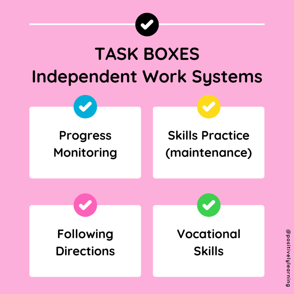 what task boxes can help your students with