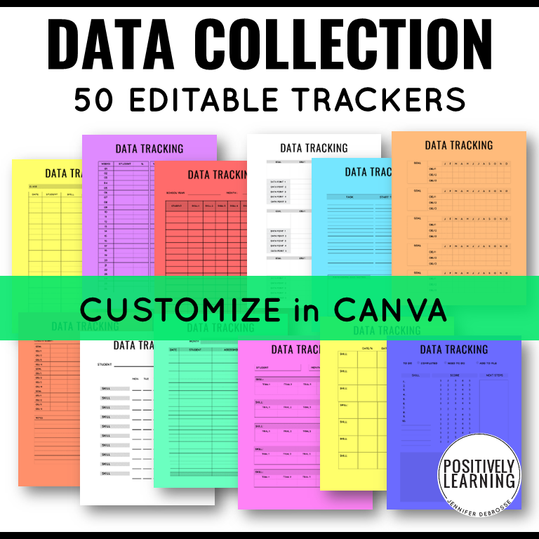 Special Education Data Collection Sheets Positively Learning