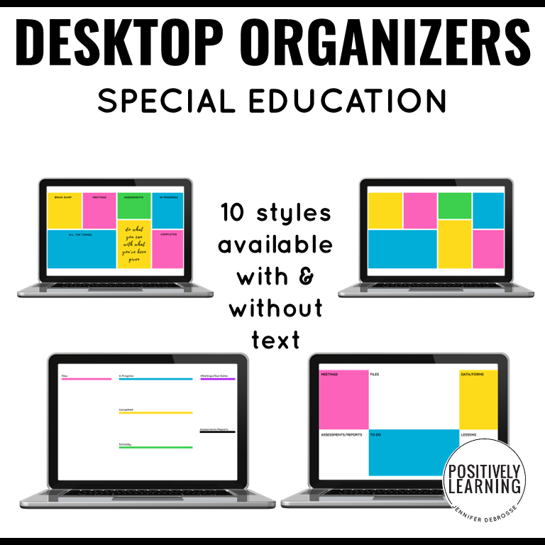 Special Education Teacher Desktop Wallpaper Organizer - Positively Learning