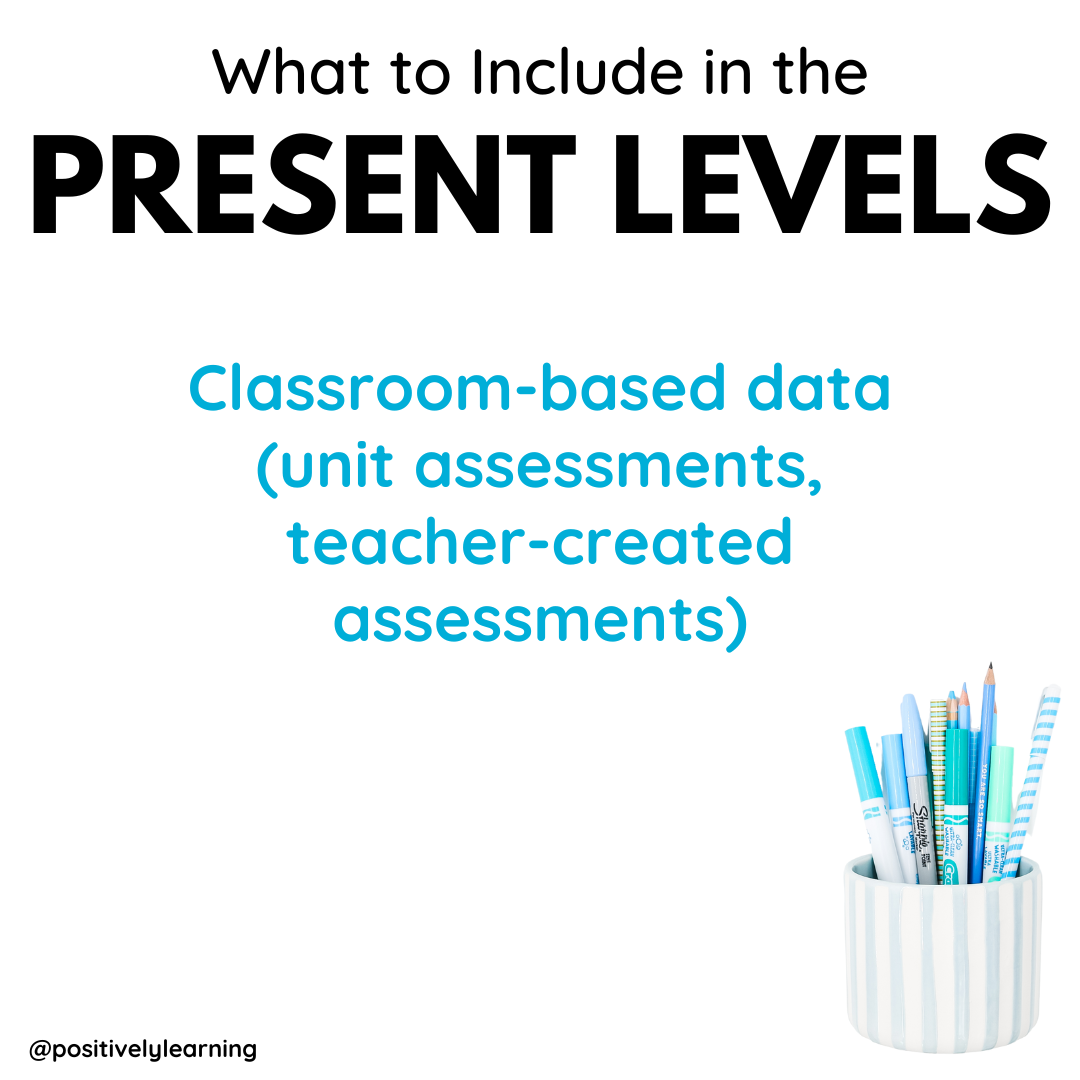 Understanding Present Levels in Special Education - Positively Learning