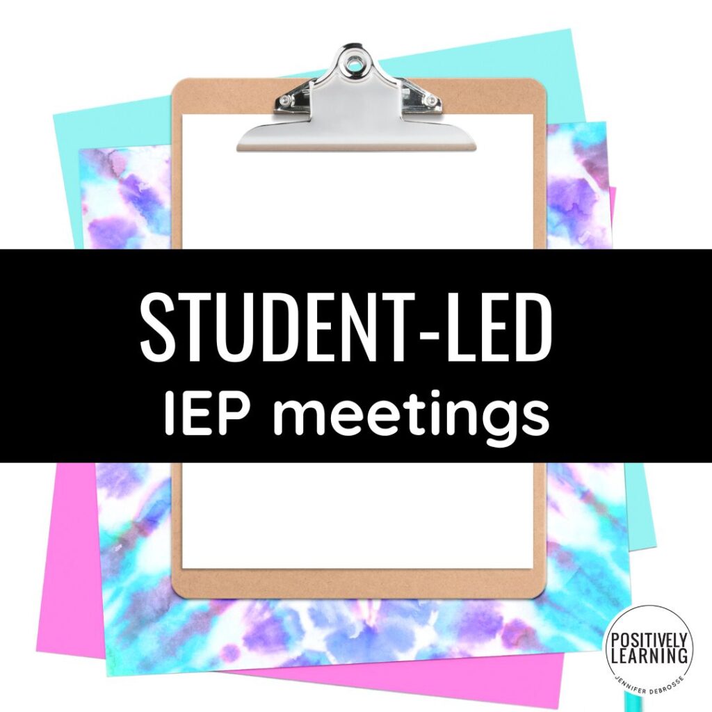 student led IEP meetings