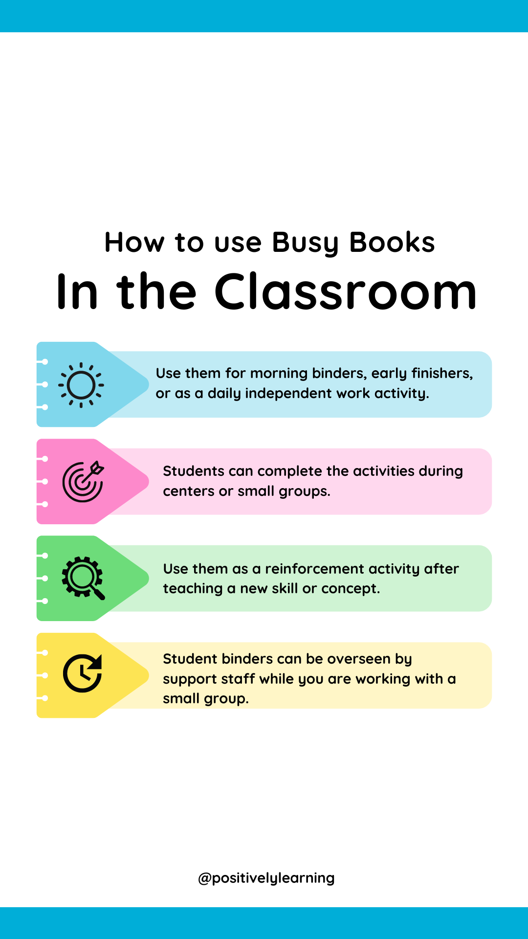 How to Use Busy Binders in the Classroom - Positively Learning