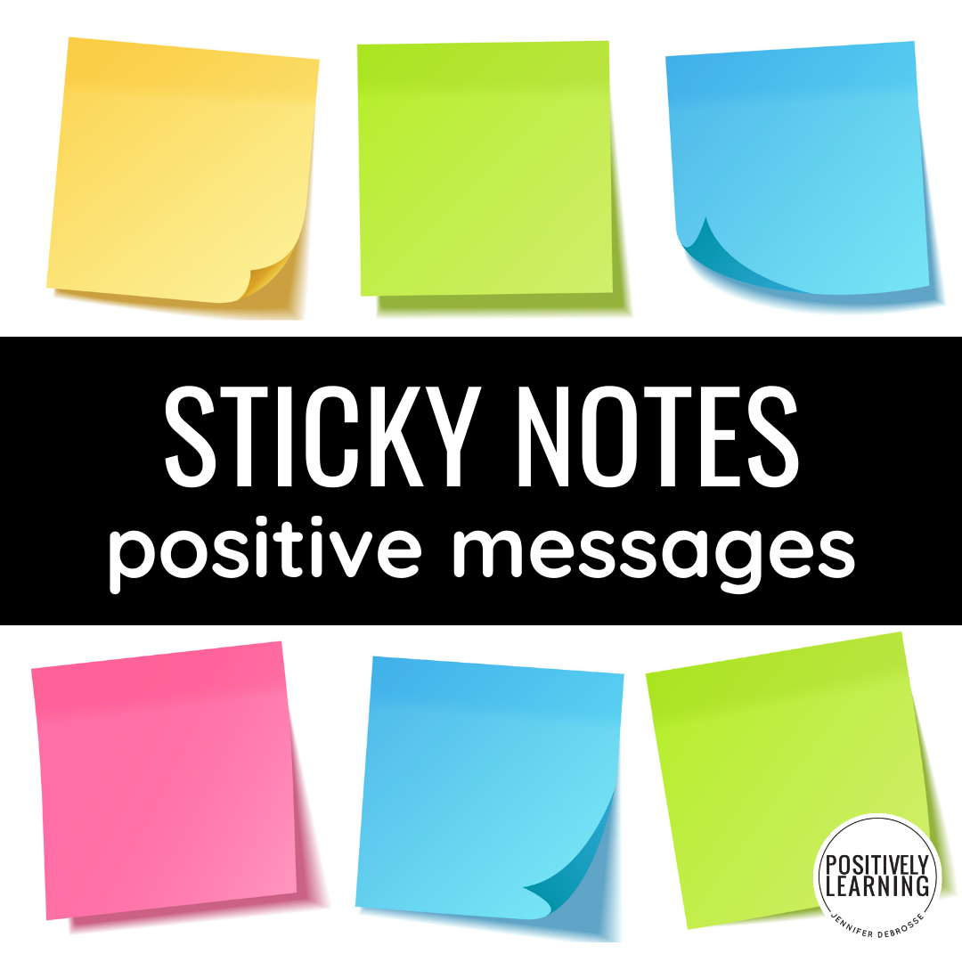 Positive Growth Mindset Sticky Note Templates  Motivational notes, Sticky  notes quotes, Sticky notes