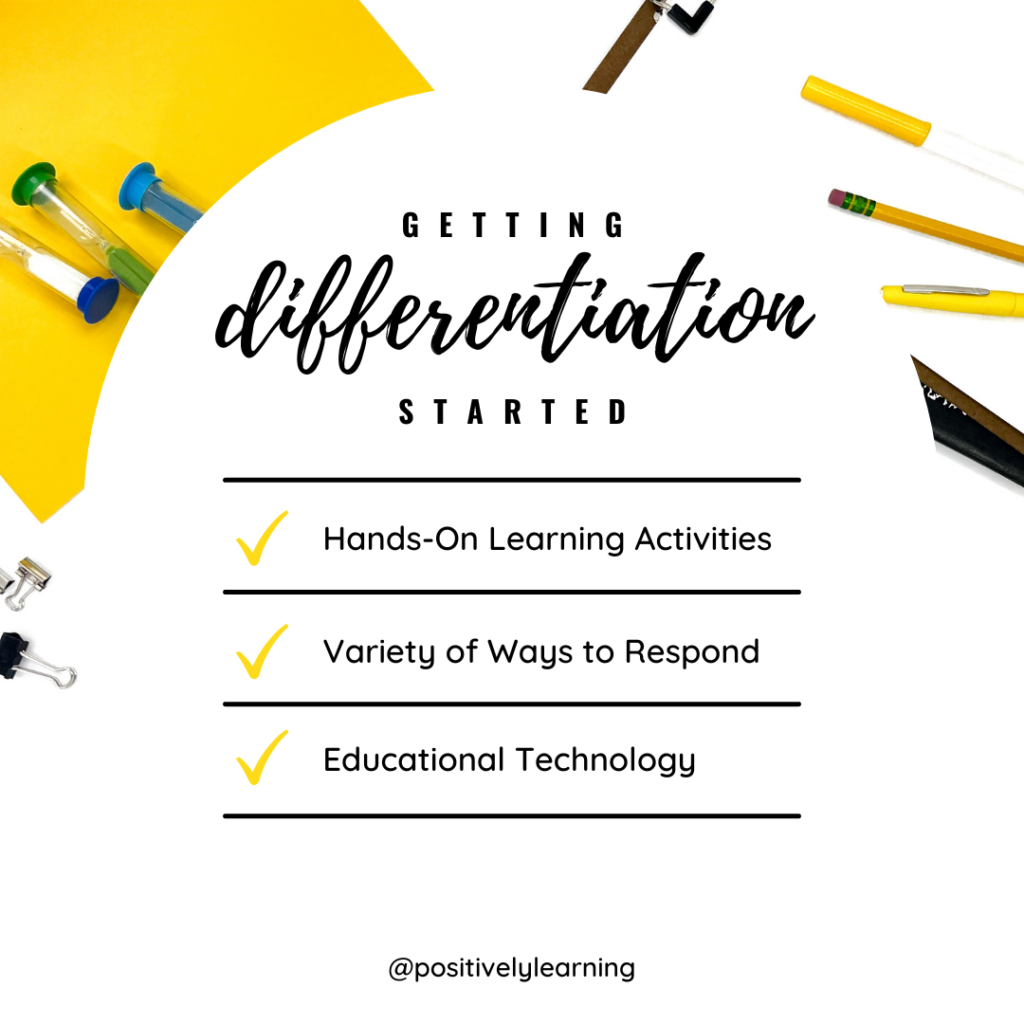 differentiated instruction for special education