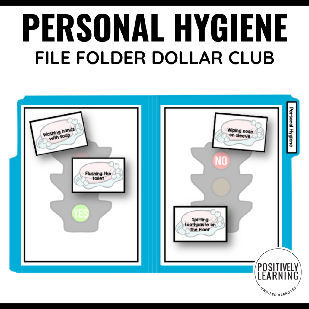 Personal Hygiene Sorting File Folder Life Skills Functional Reading