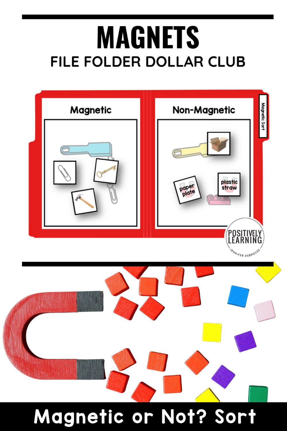 File Folder Science Example Science Magnetic Sort File Folder for Independent Work