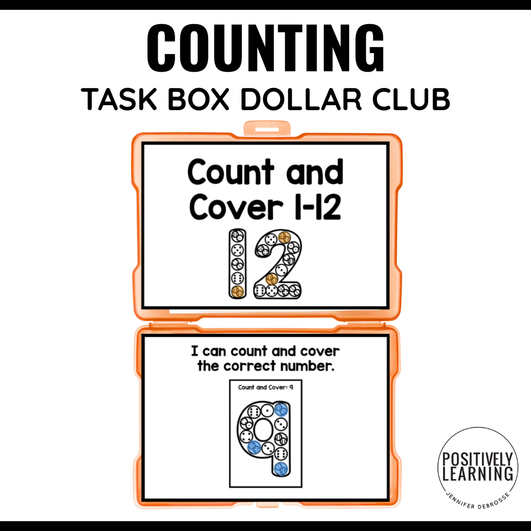 Count and Cover 1–12 Task Cards