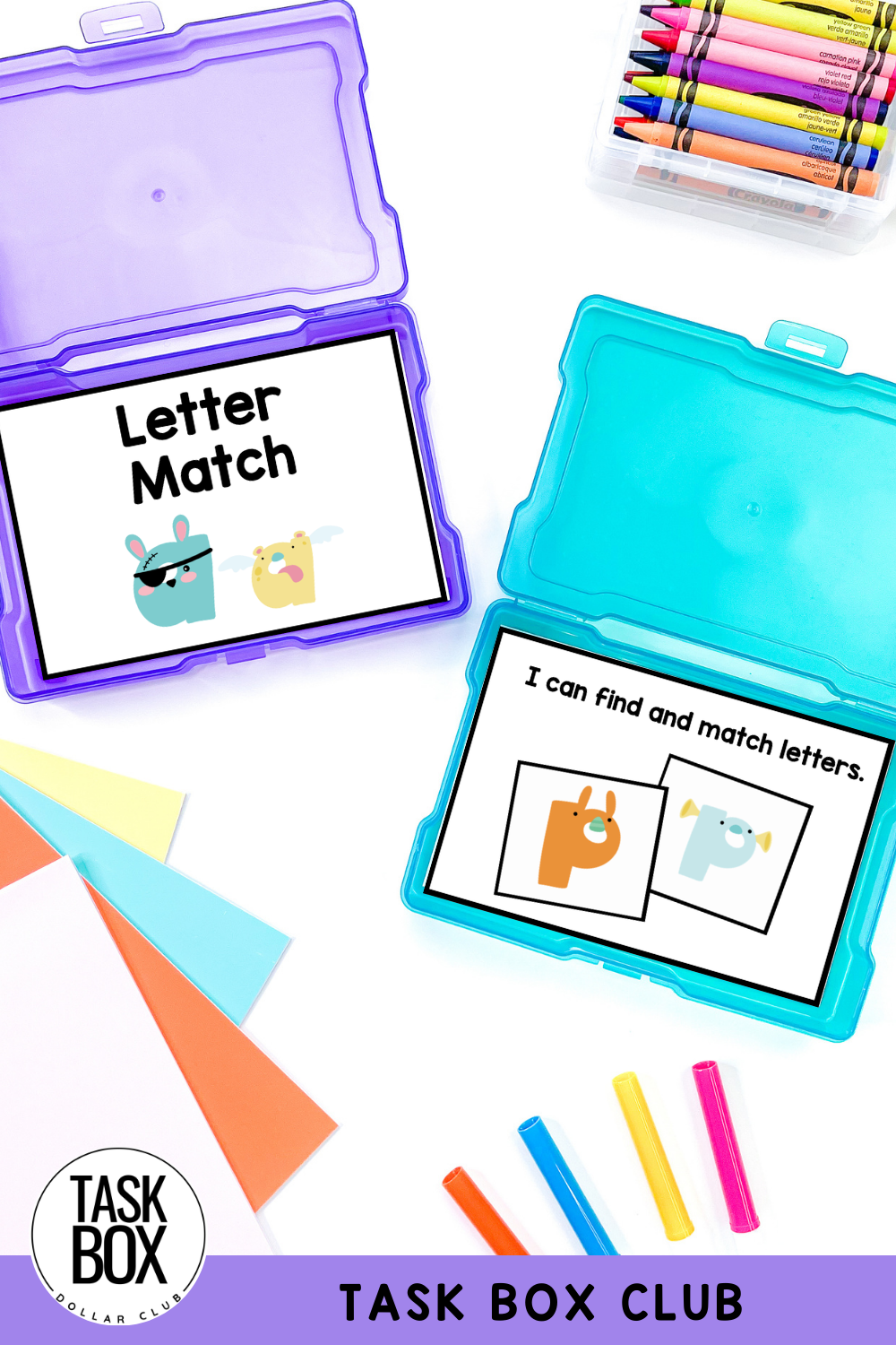 Matchin Letter Task Box Alphabet Uppercase Lowercase Matching Task Box