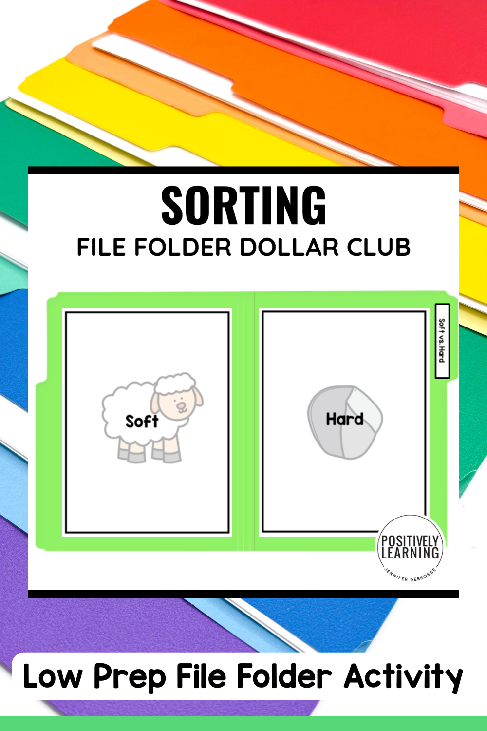 Soft vs Hard Attribute Picture Sort File Folder