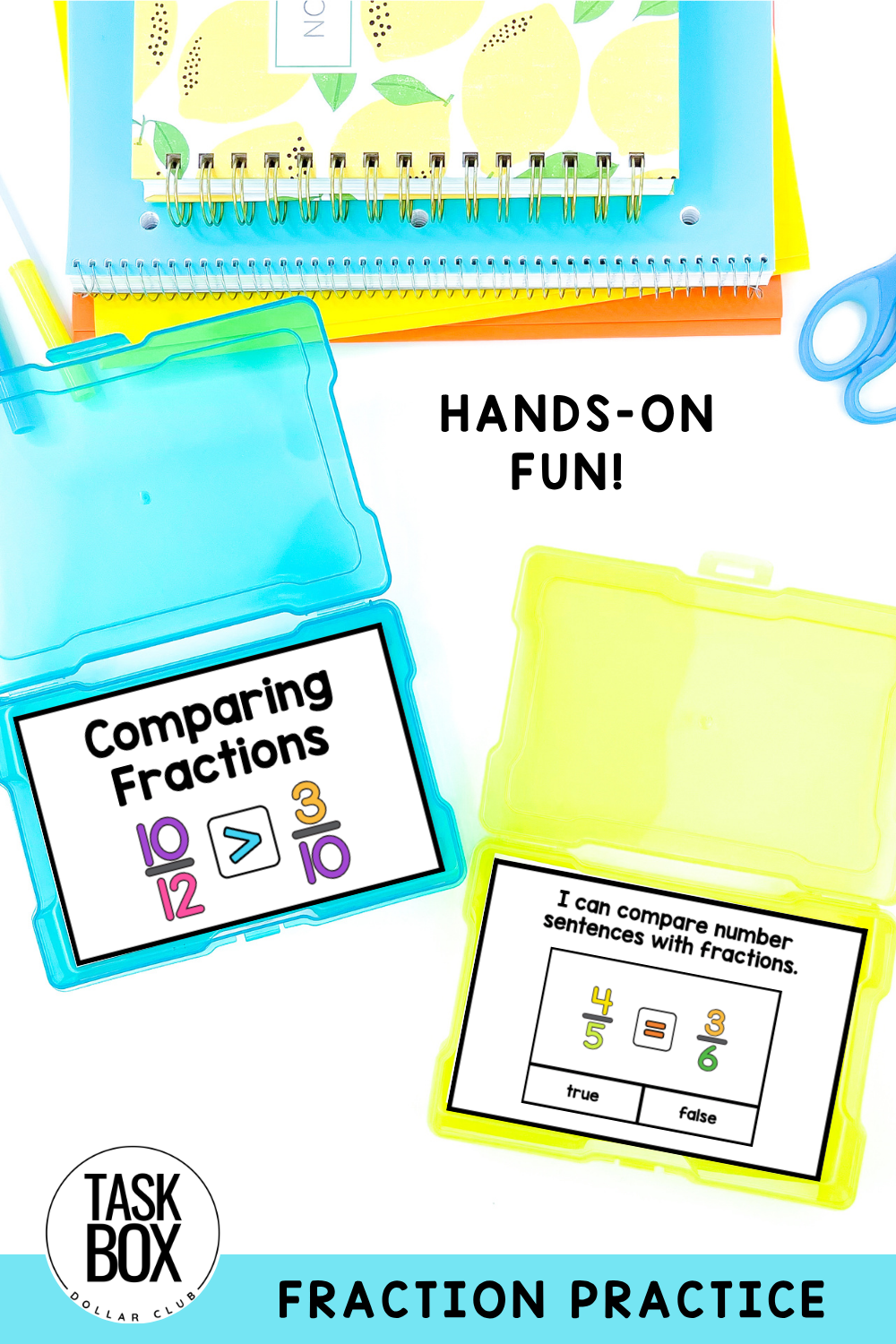 Comparing Fractions Task Box